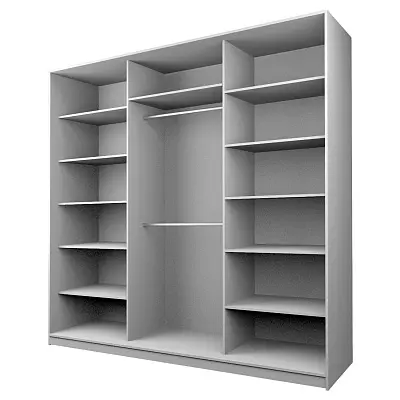 картинка Шкаф-купе 3-х дверный МАКС с зеркалом по центру от магазина КУПИ КУПЕ